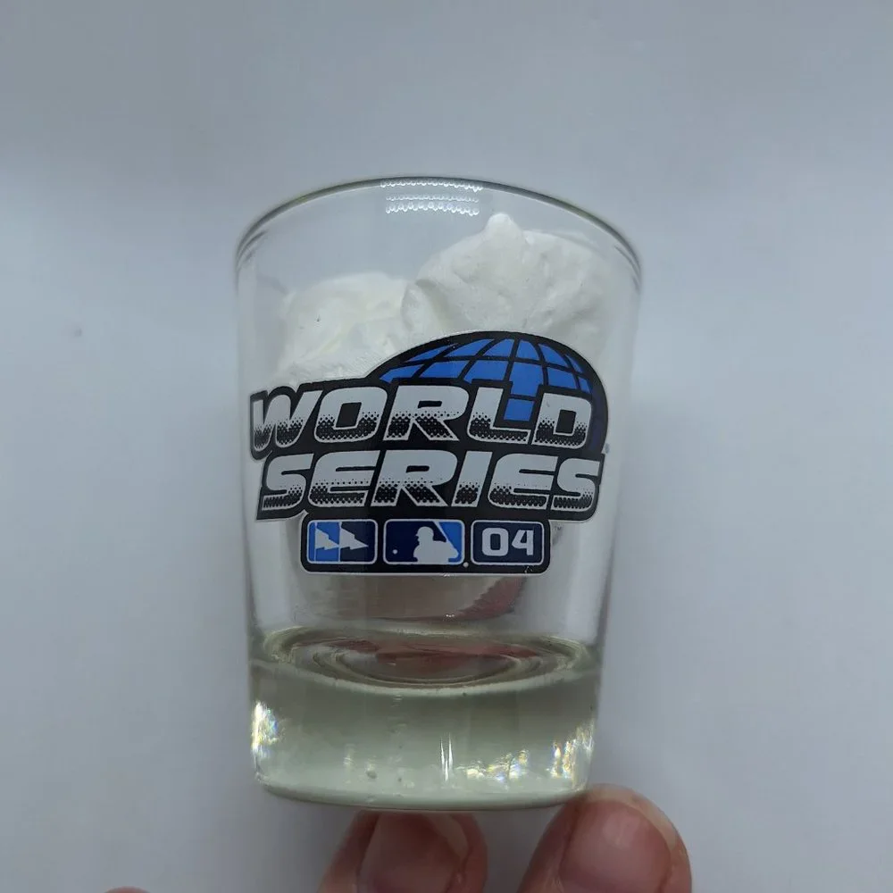 MLB Shot Glass - Lot of 2 - 2007 Detroit Tigers & 2004 Boston‎ Red Sox Champions